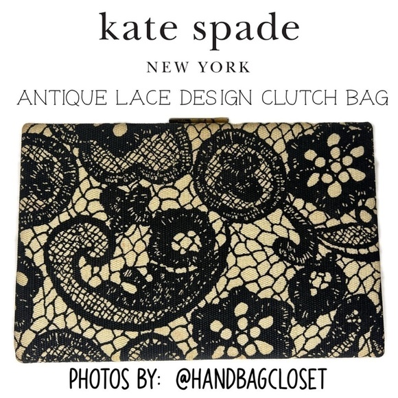 Kate Spade Lace New York Azalea Street Emanuelle, Spanish Book Clutch Bag - Picture 1 of 14